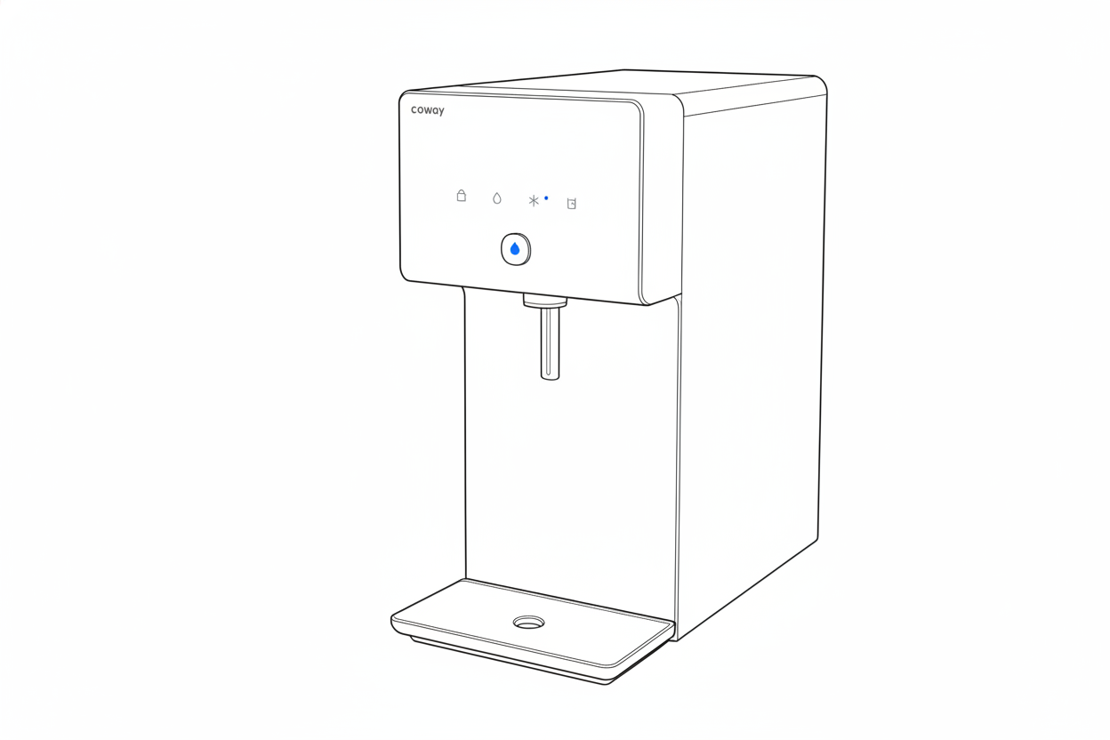 정수기의 라인드로잉 이미지
