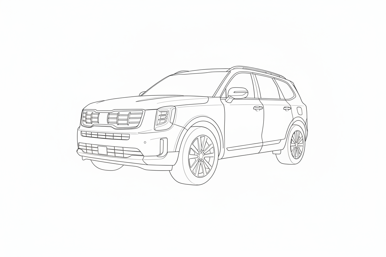 자동차 라인드로잉 이미지 1