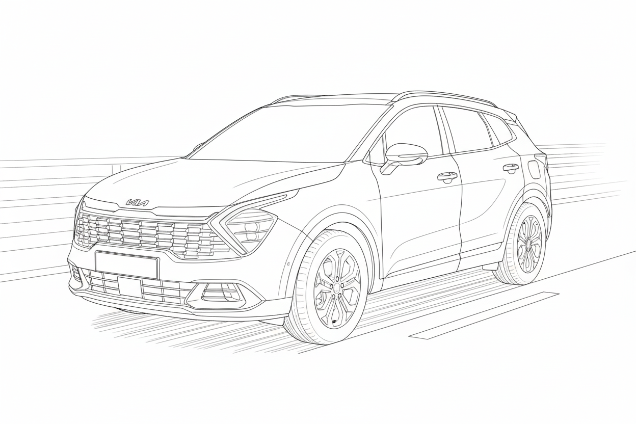 자동차 라인드로잉 이미지 3