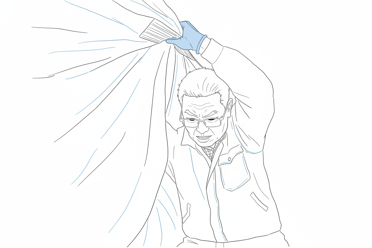 이사업체 직원이 이삿집을 나르는 모습의 라인드로잉 이미지