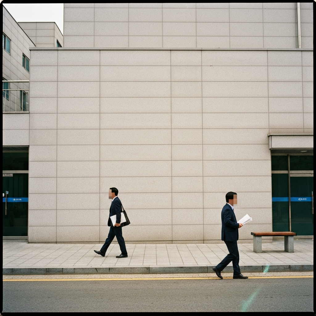 회생법원암시하는한국의미니멀한법무법인앞거리